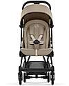 Cybex Passeggino Coya - Cozy Beige Telaio Matt Black - Leggero e Ultracompatto dalla Nascita ai 4 Anni Passeggini Leggeri