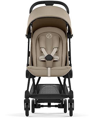 Cybex Passeggino Coya - Cozy Beige Telaio Matt Black - Leggero e Ultracompatto dalla Nascita ai 4 Anni Passeggini Leggeri