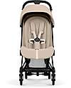 Cybex Passeggino Coya - Cozy Beige - Telaio Matt Black - Leggero e Ultracompatto Pedane