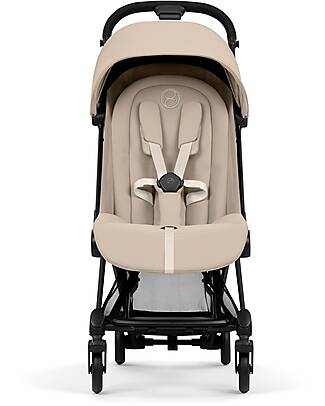 Cybex Passeggino Coya - Cozy Beige - Telaio Matt Black - Leggero e Ultracompatto Pedane