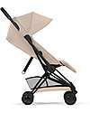 Cybex Passeggino Coya - Cozy Beige - Telaio Matt Black - Leggero e Ultracompatto Pedane