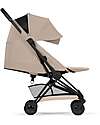 Cybex Passeggino Coya - Cozy Beige - Telaio Matt Black - Leggero e Ultracompatto Pedane