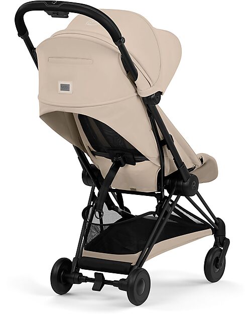 Cybex Passeggino Coya - Cozy Beige - Telaio Matt Black - Leggero e Ultracompatto Pedane