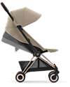 Cybex Passeggino Coya - Cozy Beige Telaio Rosegold - Leggero e Ultracompatto dalla Nascita ai 4 Anni Passeggini Leggeri