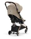 Cybex Passeggino Coya - Cozy Beige Telaio Rosegold - Leggero e Ultracompatto dalla Nascita ai 4 Anni Passeggini Leggeri