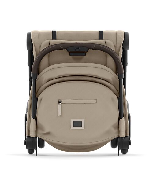 Cybex Passeggino Coya - Cozy Beige Telaio Rosegold - Leggero e Ultracompatto dalla Nascita ai 4 Anni Passeggini Leggeri