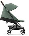 Cybex Passeggino Coya - Leaf Green Telaio Chrome - Leggero e Ultracompatto dalla Nascita ai 4 Anni Passeggini Leggeri