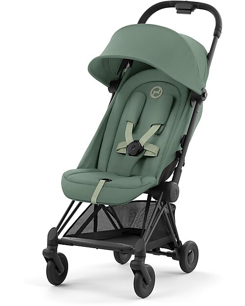 Cybex Passeggino Coya - Leaf Green Telaio Matt - Leggero e Ultracompatto dalla Nascita ai 4 Anni Passeggini Leggeri