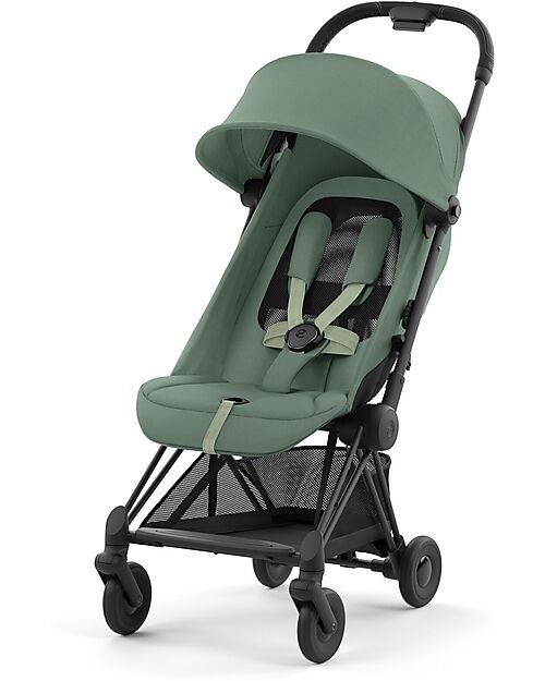 Cybex Passeggino Coya - Leaf Green Telaio Matt - Leggero e Ultracompatto dalla Nascita ai 4 Anni Passeggini Leggeri