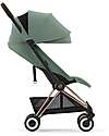 Cybex Passeggino Coya - Leaf Green Telaio Rosegold - Leggero e Ultracompatto dalla Nascita ai 4 Anni Passeggini Leggeri