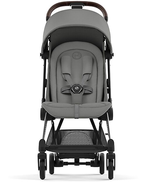 Cybex Passeggino Coya - Mirage Grey Telaio Chrome - Leggero e Ultracompatto dalla Nascita ai 4 Anni Passeggini Leggeri