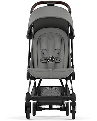 Cybex Passeggino Coya - Mirage Grey Telaio Chrome - Leggero e Ultracompatto dalla Nascita ai 4 Anni Passeggini Leggeri