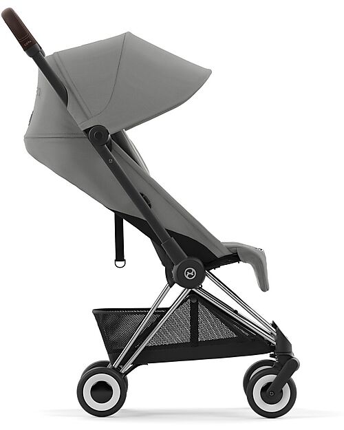 Cybex Passeggino Coya - Mirage Grey Telaio Chrome - Leggero e Ultracompatto dalla Nascita ai 4 Anni Passeggini Leggeri
