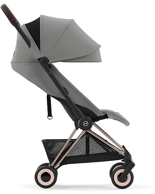 Cybex Passeggino Coya - Mirage Grey Telaio Rosegold - Leggero e Ultracompatto dalla Nascita ai 4 Anni Passeggini Leggeri