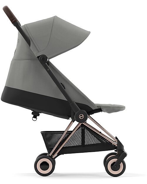 Cybex Passeggino Coya - Mirage Grey Telaio Rosegold - Leggero e Ultracompatto dalla Nascita ai 4 Anni Passeggini Leggeri