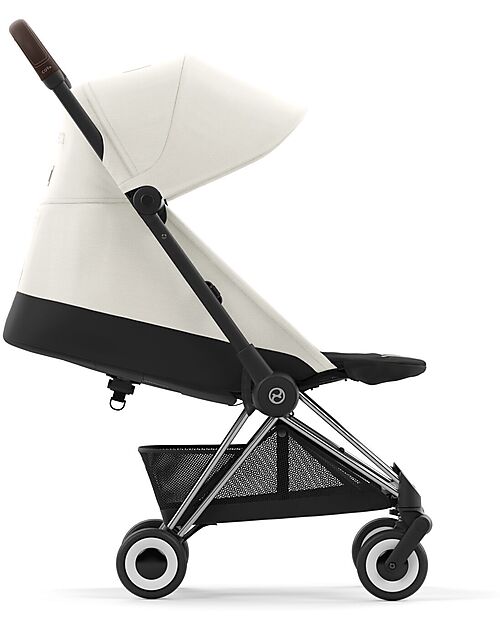 Cybex Passeggino Coya - Off White Telaio Chrome - Leggero e Ultracompatto dalla Nascita ai 4 Anni Passeggini Leggeri