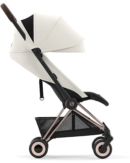 Cybex Passeggino Coya - Off White Telaio Rosegold - Leggero e Ultracompatto dalla Nascita ai 4 Anni Passeggini Leggeri