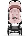 Cybex Passeggino Coya - Peach Pink Telaio Chrome - Leggero e Ultracompatto dalla Nascita ai 4 Anni Passeggini Leggeri
