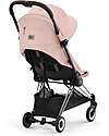 Cybex Passeggino Coya - Peach Pink Telaio Chrome - Leggero e Ultracompatto dalla Nascita ai 4 Anni Passeggini Leggeri