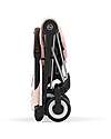 Cybex Passeggino Coya - Peach Pink Telaio Chrome - Leggero e Ultracompatto dalla Nascita ai 4 Anni Passeggini Leggeri