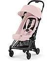 Cybex Passeggino Coya - Peach Pink Telaio Matt - Leggero e Ultracompatto dalla Nascita ai 4 Anni Passeggini Leggeri