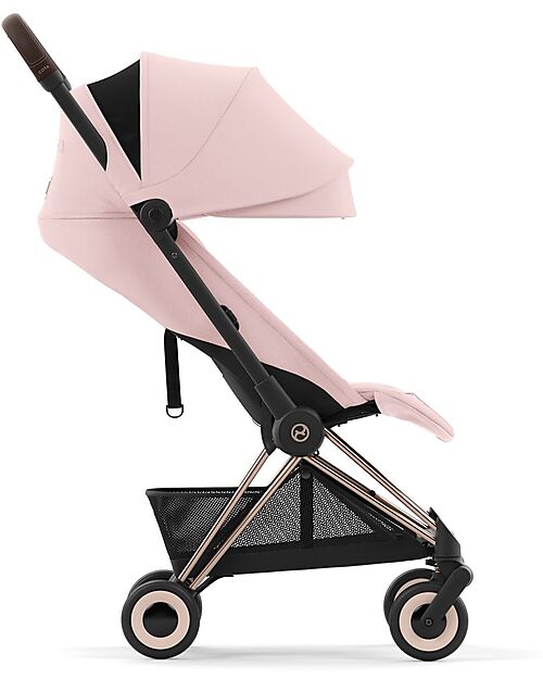 Cybex Passeggino Coya - Peach Pink Telaio Rosegold - Leggero e Ultracompatto dalla Nascita ai 4 Anni Passeggini Leggeri