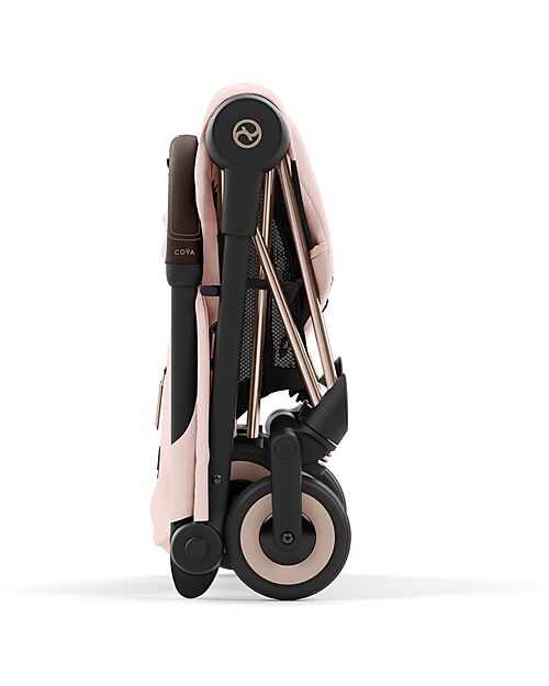 Cybex Passeggino Coya - Peach Pink Telaio Rosegold - Leggero e Ultracompatto dalla Nascita ai 4 Anni Passeggini Leggeri