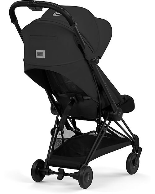 Cybex Passeggino Coya - Sepia Black - Telaio Matt Black - Leggero e Ultracompatto Pedane