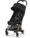 Cybex Passeggino Coya - Sepia Black Telaio Rosegold - Leggero e Ultracompatto dalla Nascita ai 4 Anni Passeggini Leggeri