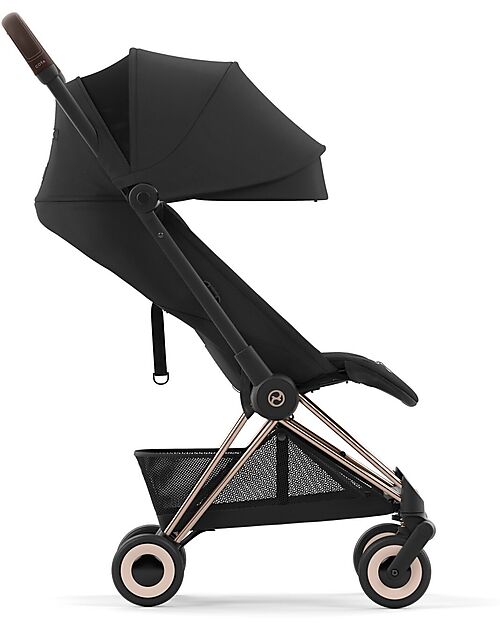 Cybex Passeggino Coya - Sepia Black Telaio Rosegold - Leggero e Ultracompatto dalla Nascita ai 4 Anni Passeggini Leggeri