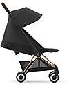 Cybex Passeggino Coya - Sepia Black Telaio Rosegold - Leggero e Ultracompatto dalla Nascita ai 4 Anni Passeggini Leggeri