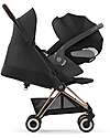 Cybex Passeggino Coya - Sepia Black Telaio Rosegold - Leggero e Ultracompatto dalla Nascita ai 4 Anni Passeggini Leggeri