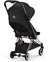 Cybex Passeggino Coya - Sepia Black Telaio Rosegold - Leggero e Ultracompatto dalla Nascita ai 4 Anni Passeggini Leggeri