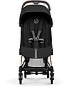 Cybex Passeggino Coya - Sepia Black - Telaio Rosegold - Leggero e Ultracompatto Pedane