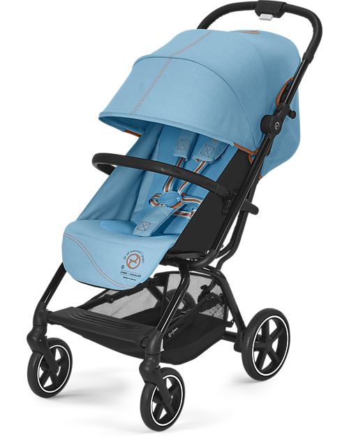 Cybex Passeggino Eezy S+ 2 - Beach Blue/Turquoise - dalla Nascita - Mobilità Eccezionale! Passeggini Leggeri