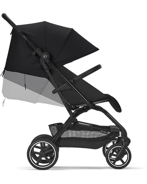 Cybex Passeggino Eezy S+ 2 - Moon Black/Black - dalla Nascita - Mobilità Eccezionale! Passeggini Leggeri
