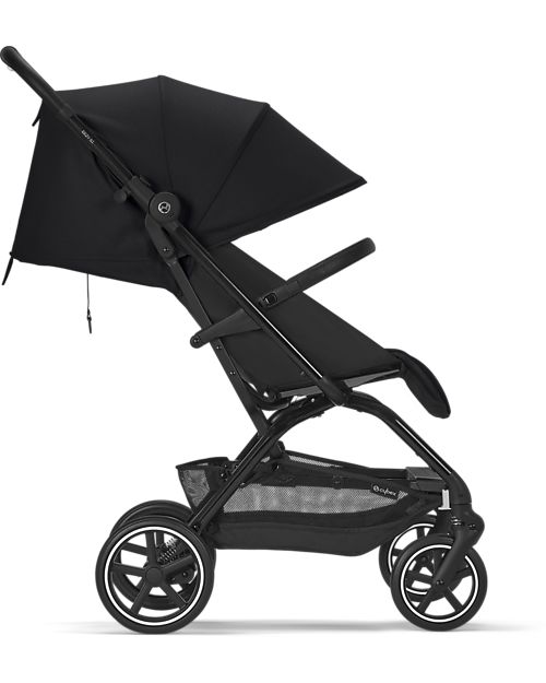 Cybex Passeggino Eezy S+ 2 - Moon Black/Black - dalla Nascita - Mobilità Eccezionale! Passeggini Leggeri