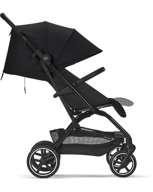 Cybex Passeggino Eezy S+ 2 - Moon Black/Black - dalla Nascita - Mobilità Eccezionale! Passeggini Leggeri