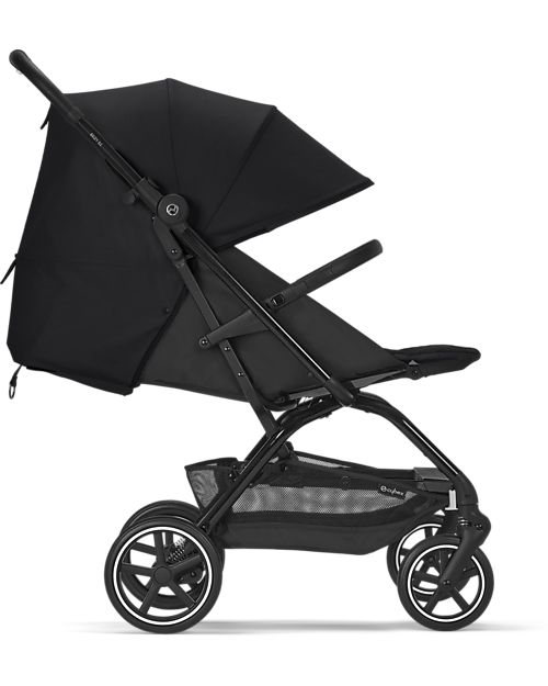 Cybex Passeggino Eezy S+ 2 - Moon Black/Black - dalla Nascita - Mobilità Eccezionale! Passeggini Leggeri