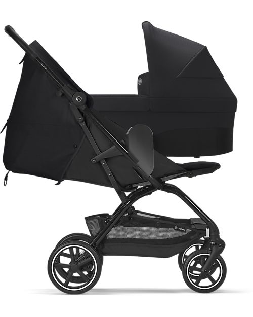 Cybex Passeggino Eezy S+ 2 - Moon Black/Black - dalla Nascita - Mobilità Eccezionale! Passeggini Leggeri