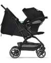 Cybex Passeggino Eezy S+ 2 - Moon Black/Black - dalla Nascita - Mobilità Eccezionale! Passeggini Leggeri