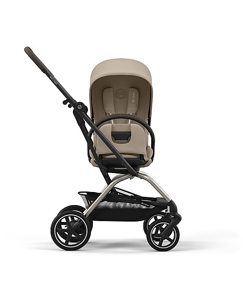 Cybex Passeggino Eezy S Twist + 2 - Almond Beige - Telaio Taupe - Seduta Rotante a 360° Passeggini Classici