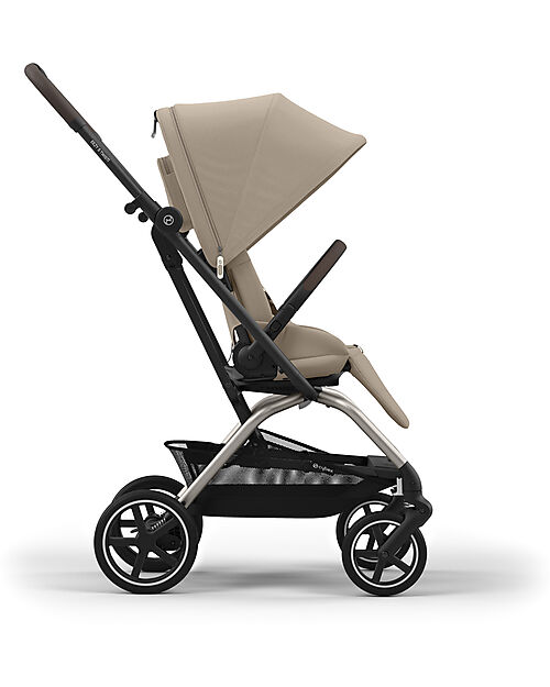 Cybex Passeggino Eezy S Twist + 2 - Almond Beige - Telaio Taupe - Seduta Rotante a 360° Passeggini Classici