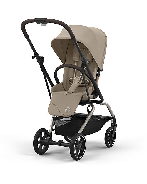 Cybex Passeggino Eezy S Twist + 2 - Almond Beige - Telaio Taupe - Seduta Rotante a 360° Passeggini Classici