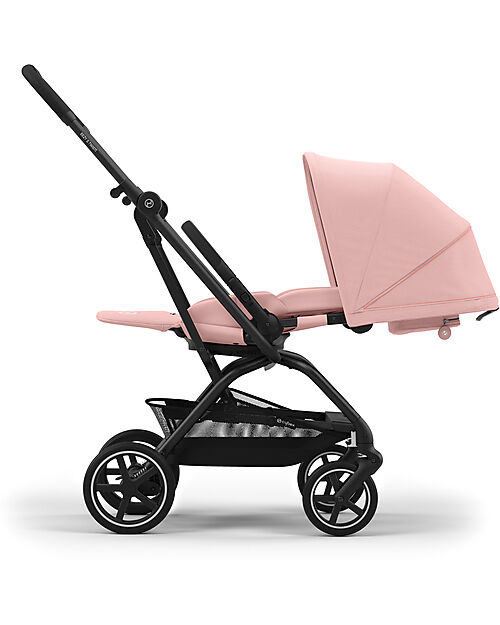 Cybex Passeggino Eezy S Twist + 2 - Candy Pink - Telaio Nero - Seduta Rotante a 360° Passeggini Classici
