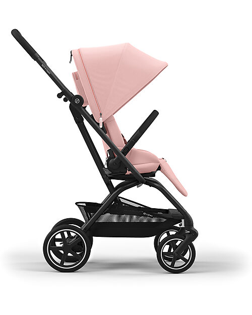 Cybex Passeggino Eezy S Twist + 2 - Candy Pink - Telaio Nero - Seduta Rotante a 360° Passeggini Classici