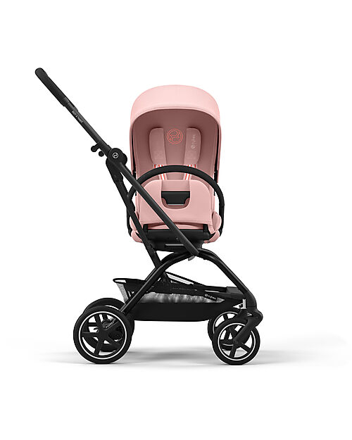 Cybex Passeggino Eezy S Twist + 2 - Candy Pink - Telaio Nero - Seduta Rotante a 360° Passeggini Classici