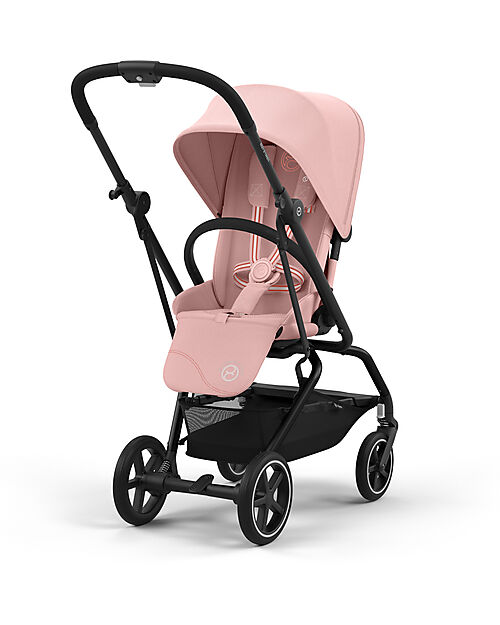 Cybex Passeggino Eezy S Twist + 2 - Candy Pink - Telaio Nero - Seduta Rotante a 360° Passeggini Classici