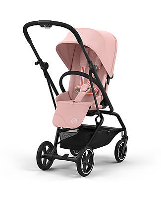 Cybex Passeggino Eezy S Twist + 2 - Candy Pink - Telaio Nero - Seduta Rotante a 360° Passeggini Classici