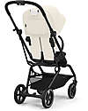 Cybex Passeggino Eezy S Twist + 2 - Canvas White - Telaio Nero - Seduta Rotante a 360° Passeggini Classici